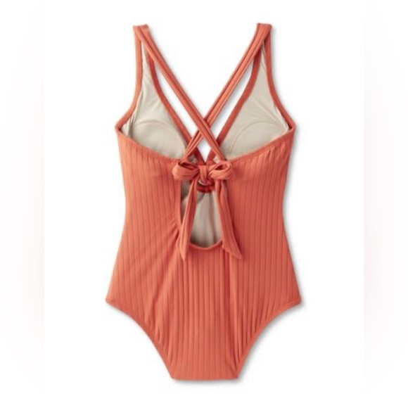 Women's Wide Ribbed Ring Medium Coverage One Piece Swimsuit - Kona Sol P… - Picture 4 of 11